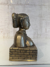 Ancient Indian Bronze Bust of a Goddess